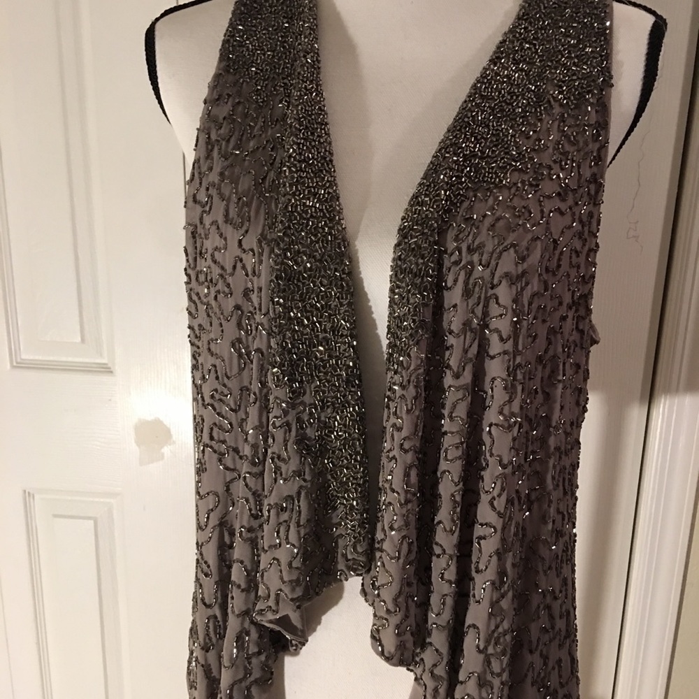 Alice and Olivia Beaded Vest Orig: $395 sz s/p